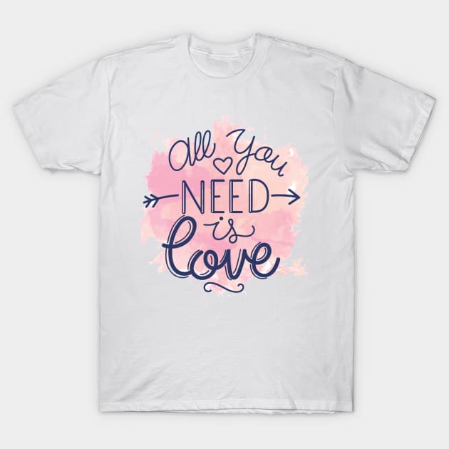 All You Need Is Love T-Shirt by VintageArtwork